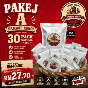 PAKEJ A SAMBAL KOBOI 30PACK (25g)