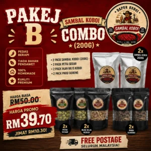 PAKEJ B SAMBAL KOBOI COMBO (200g)